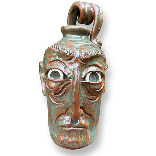 Savannah Craven 11" Curly Top Face Jug DP6005